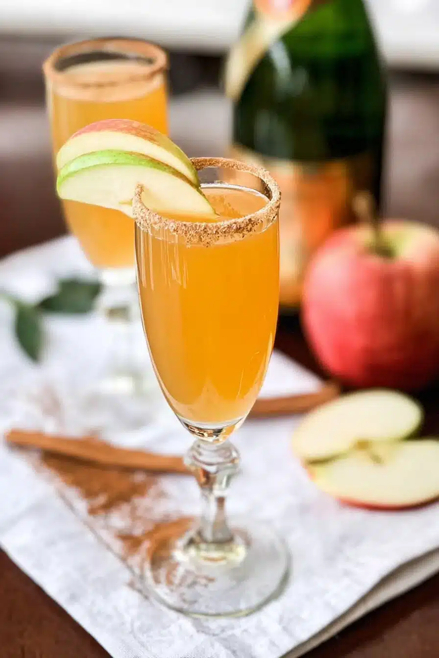 apple cider mimosa