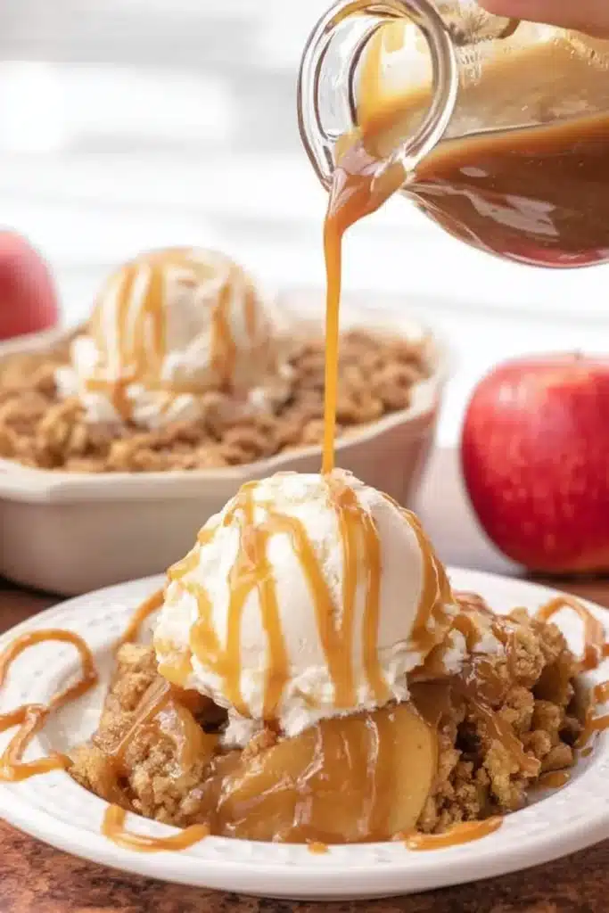 caramel apple dump cake
