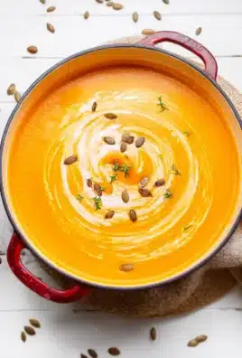 butternut squash and carrot soup