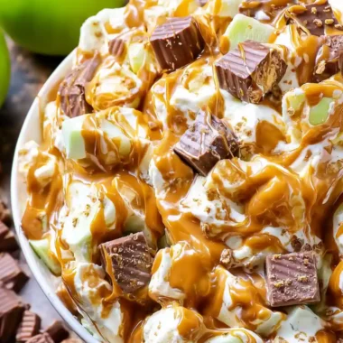 "Snickers Caramel Apple Salad "