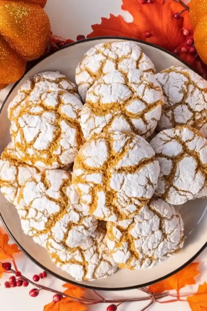 pumpkin crinkle cookies