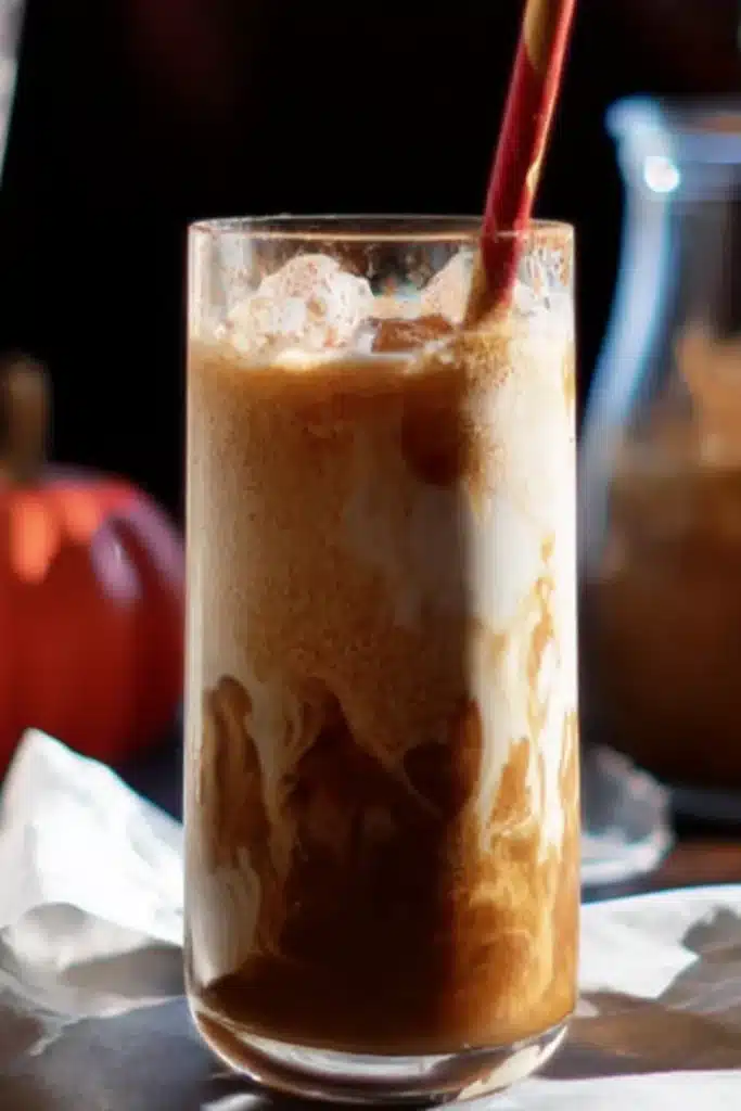 pumpkin iced coffee