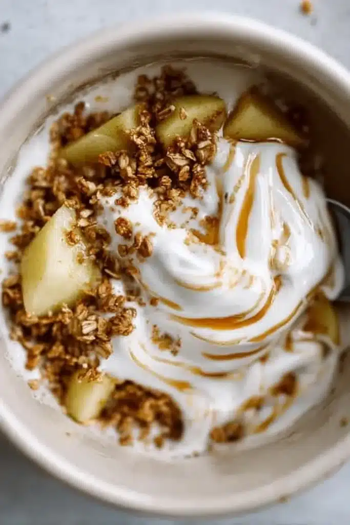 apple pie yogurt bowl
