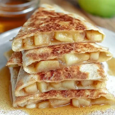 apple pie quesadilla