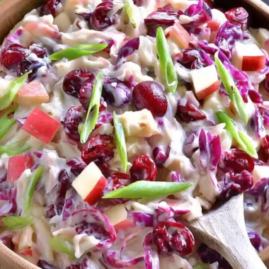 apple cranberry coleslaw