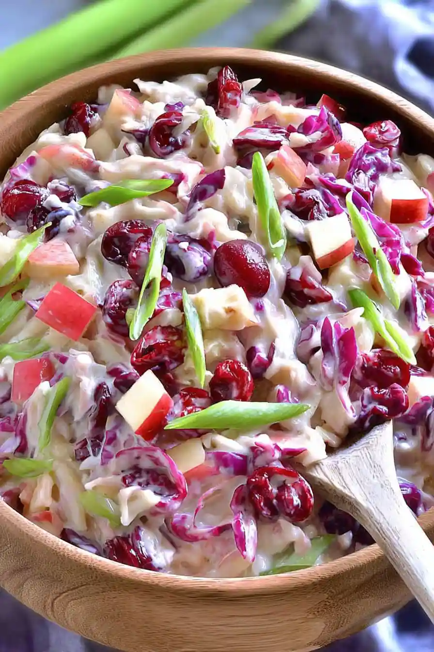 apple cranberry coleslaw