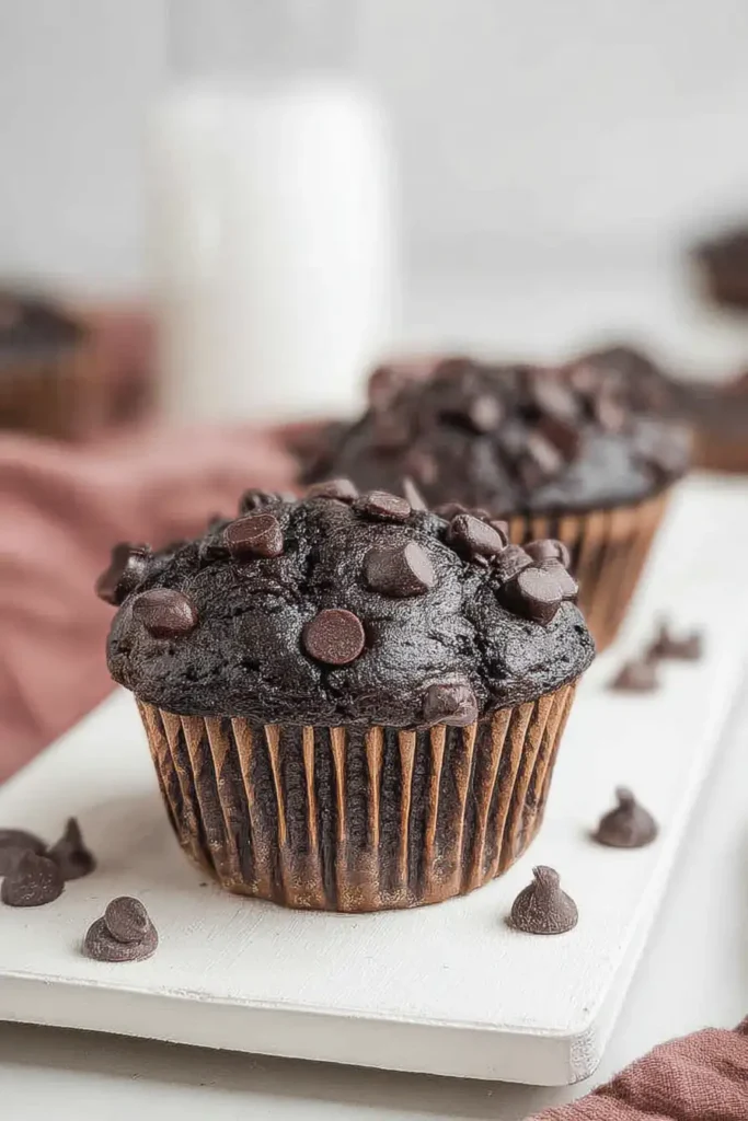 chocolate pumpkin muffins