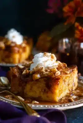 pumpkin bread pudding