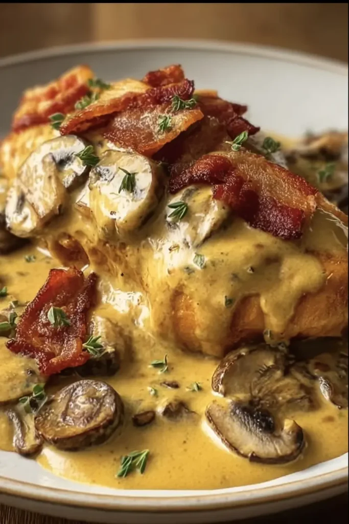Chicken with Mustard and Bacon