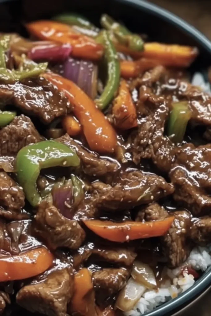 Chinese Pepper Steak Stir-Fry