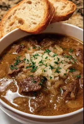 French Onion Beef Short Rib Soup