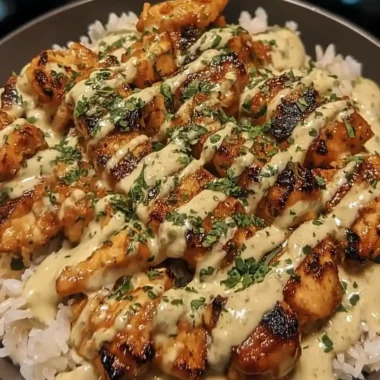 Honey Sriracha Chicken Rice Bowls with Creamy Lime Sauce