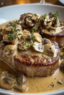Pork Medallions with Creamy Mushroom