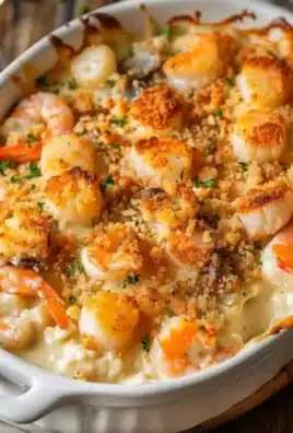 Shrimp and Seafood Gratin