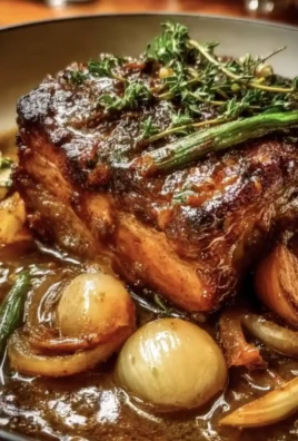 Slow-Cooked Pork with Garlic and Onions