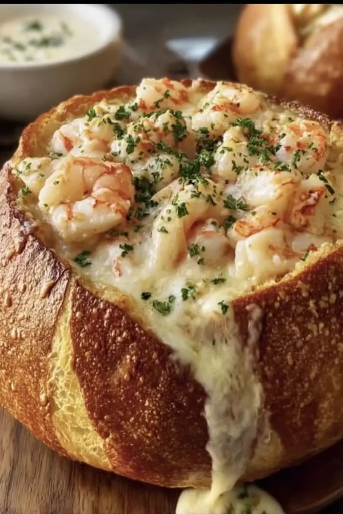 Stuffed Seafood Bread Bowl