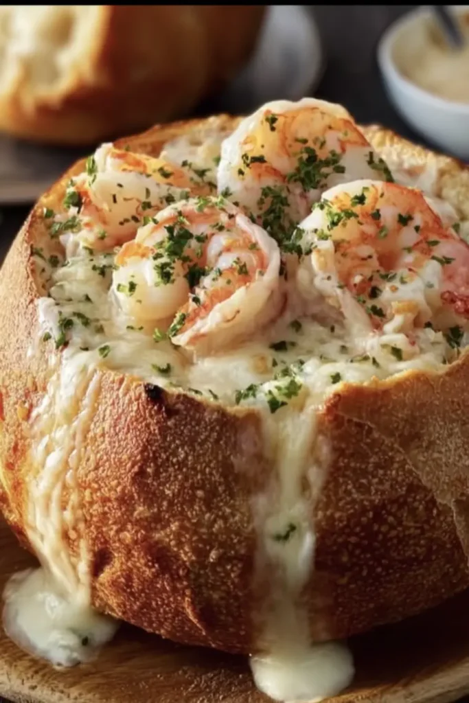 Stuffed Seafood Bread Bowl