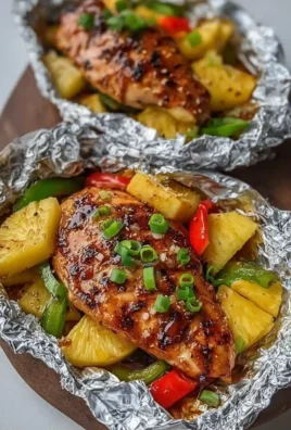 Teriyaki Chicken and Pineapple Foil Packets