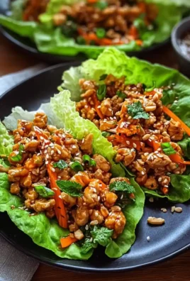 Thai Chicken Lettuce Wraps