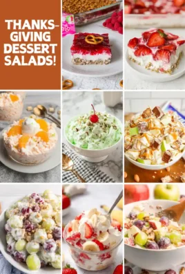8 Thanksgiving Dessert Salads!