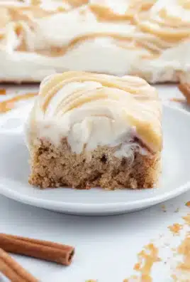 Cinnamon Roll Poke Cake