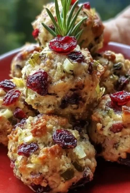 Cranberry Turkey Stuffing Balls