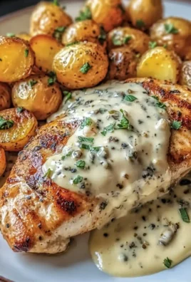 Creamy Garlic Chicken with Roasted Potatoes