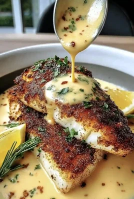 Crispy Baked Cod with Lemon Butter Sauce