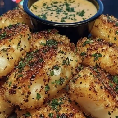 Crispy Garlic Cod Bites