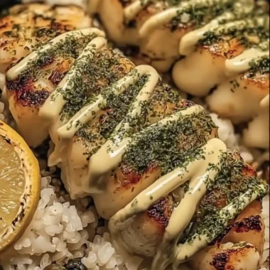 Lemon Herb Cod Strips Rice Bowls