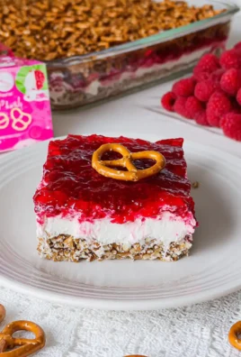 Raspberry Pretzel Salad