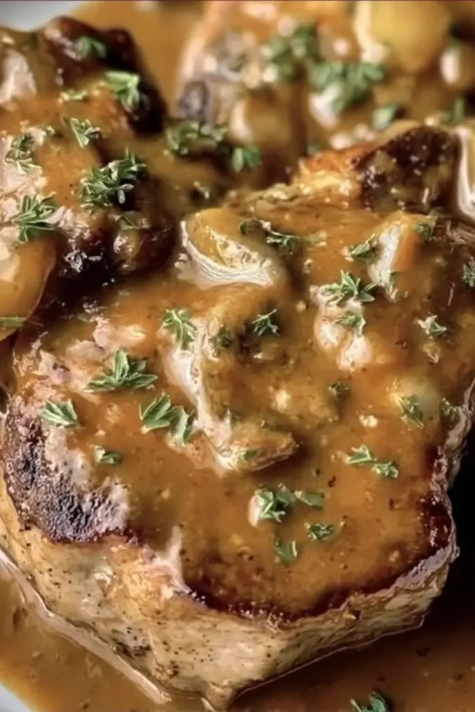 Slow Cooker Smothered Pork Chops