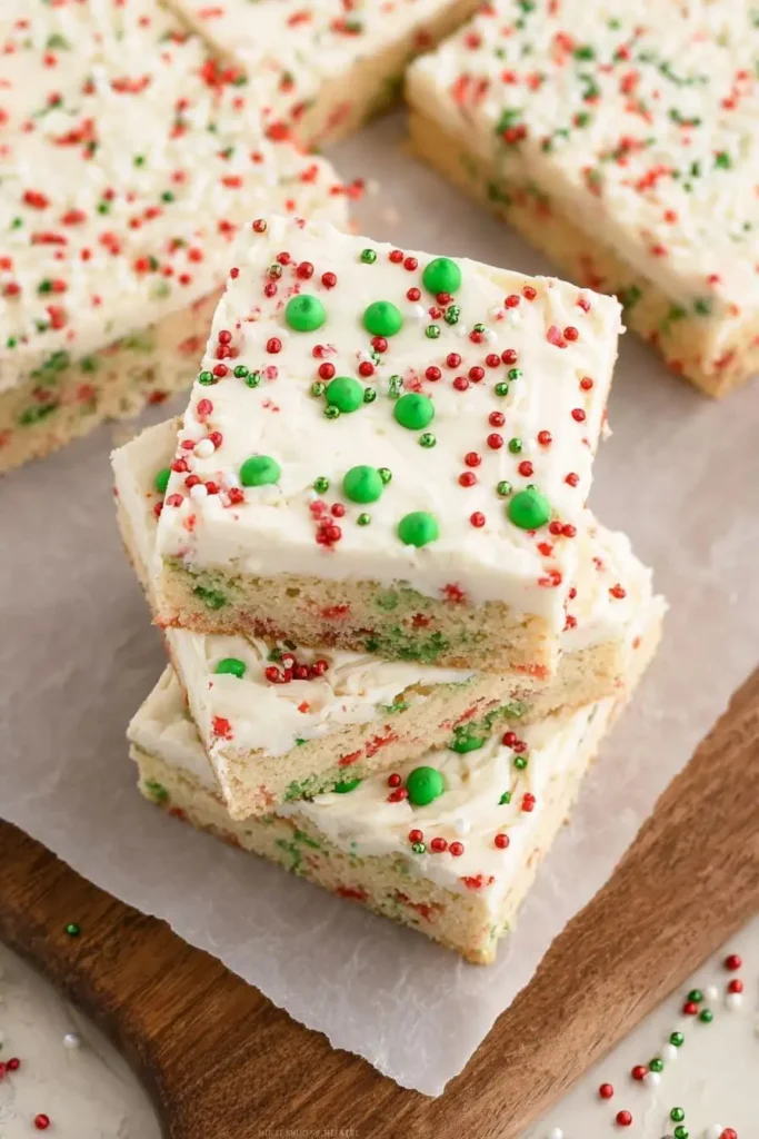 Christmas Sugar Cookie Bars