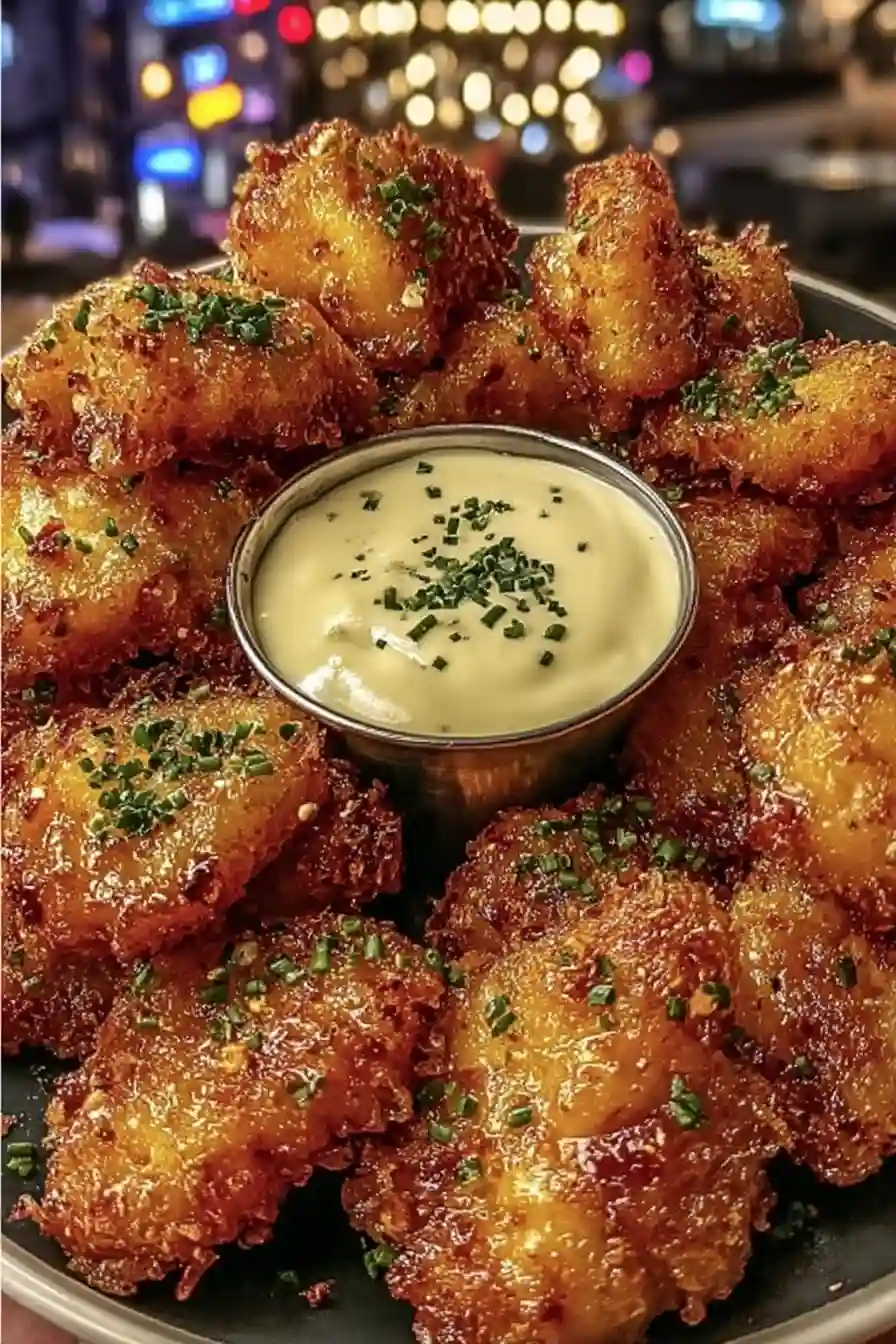 Garlic Butter Chicken Bites with Ranch Dressing