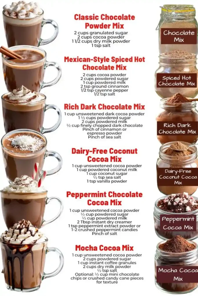 homemade cocoa mixes