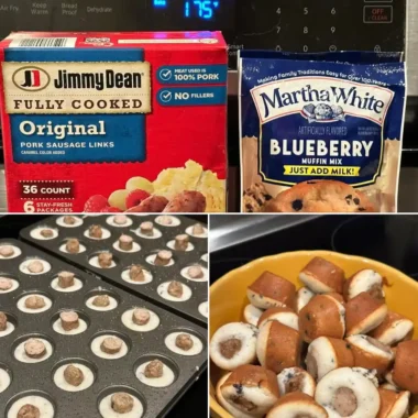Blueberry Sausage Mini Muffins