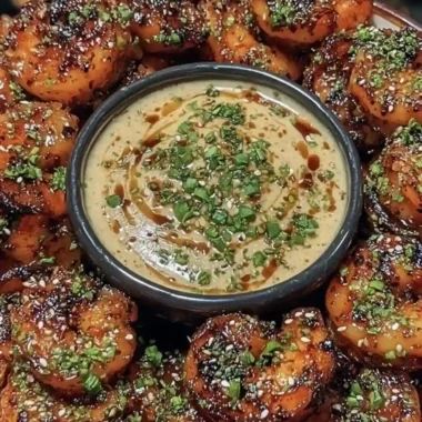 Sweet Soy Glazed Shrimp Bites with Garlic Dipping Sauce