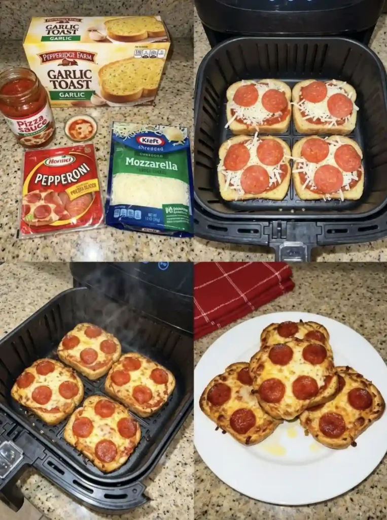 Air Fryer Texas Toast Garlic Bread Pizza