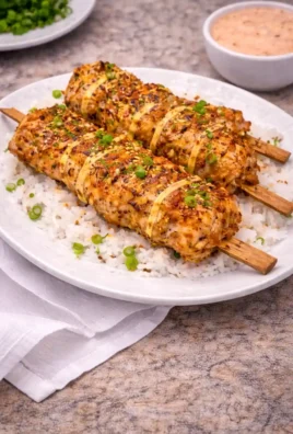 Bang Bang Chicken Skewers