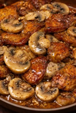 Black Pepper Chicken with Mushrooms