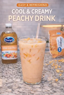Iced Peach Coconut Refresher
