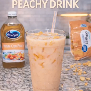 Iced Peach Coconut Refresher