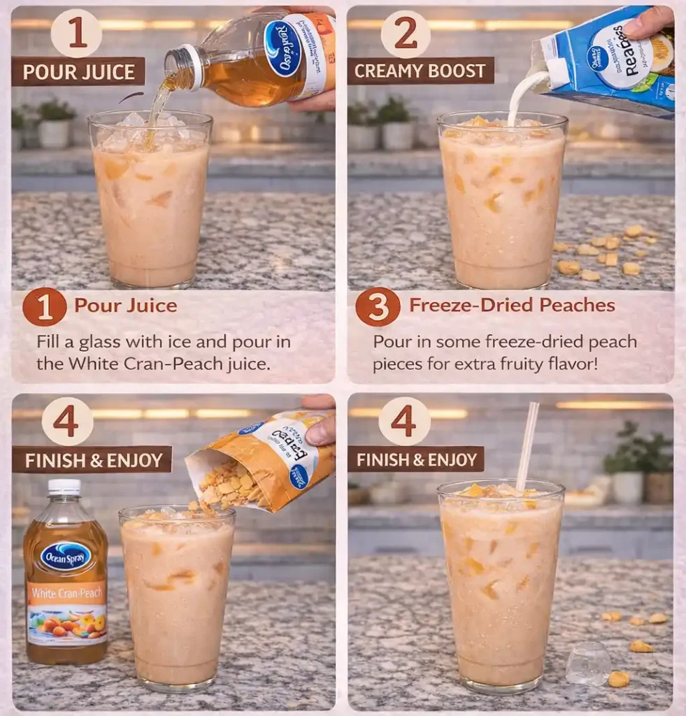 Iced Peach Coconut Refresher