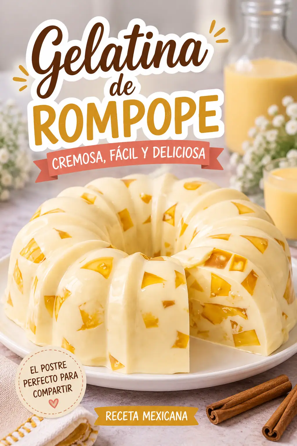 Gelatina de Rompope